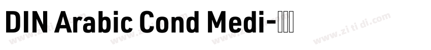 DIN Arabic Cond Medi字体转换